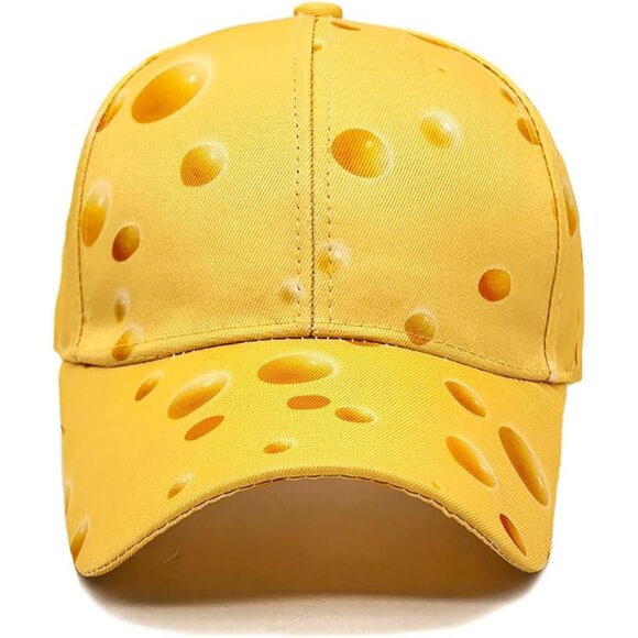 Women's Cheese Fashion Baseball Cap Adjustable Strap Back Visor Sports Hat - Picture 3 of 7